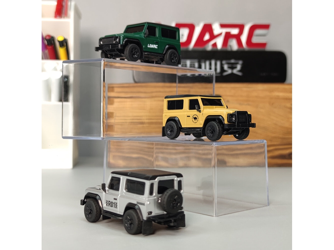 Amarillo Bnrldarc R01 1/64 2.4g Rwd Micro Rock Crawler Led 3 Vel Proporcional 60min Juguete