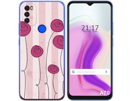 Carcasa Blackview A70 TUMUNDOSMARTPHONE Flores Vintage Multicolor