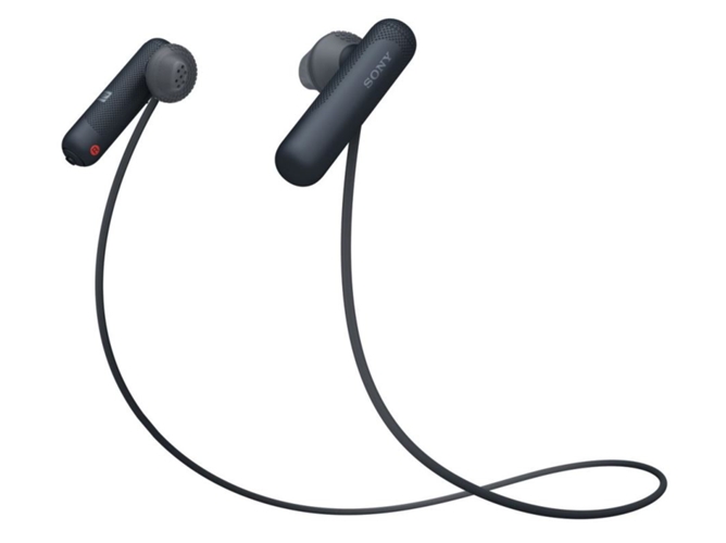 Auriculares Bluetooth SONY Wisp500 (In Ear - Micrófono - Negro)