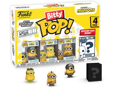 Figura FUNKO Bitty Pop! Minions - Eye Matie (4 Peças)