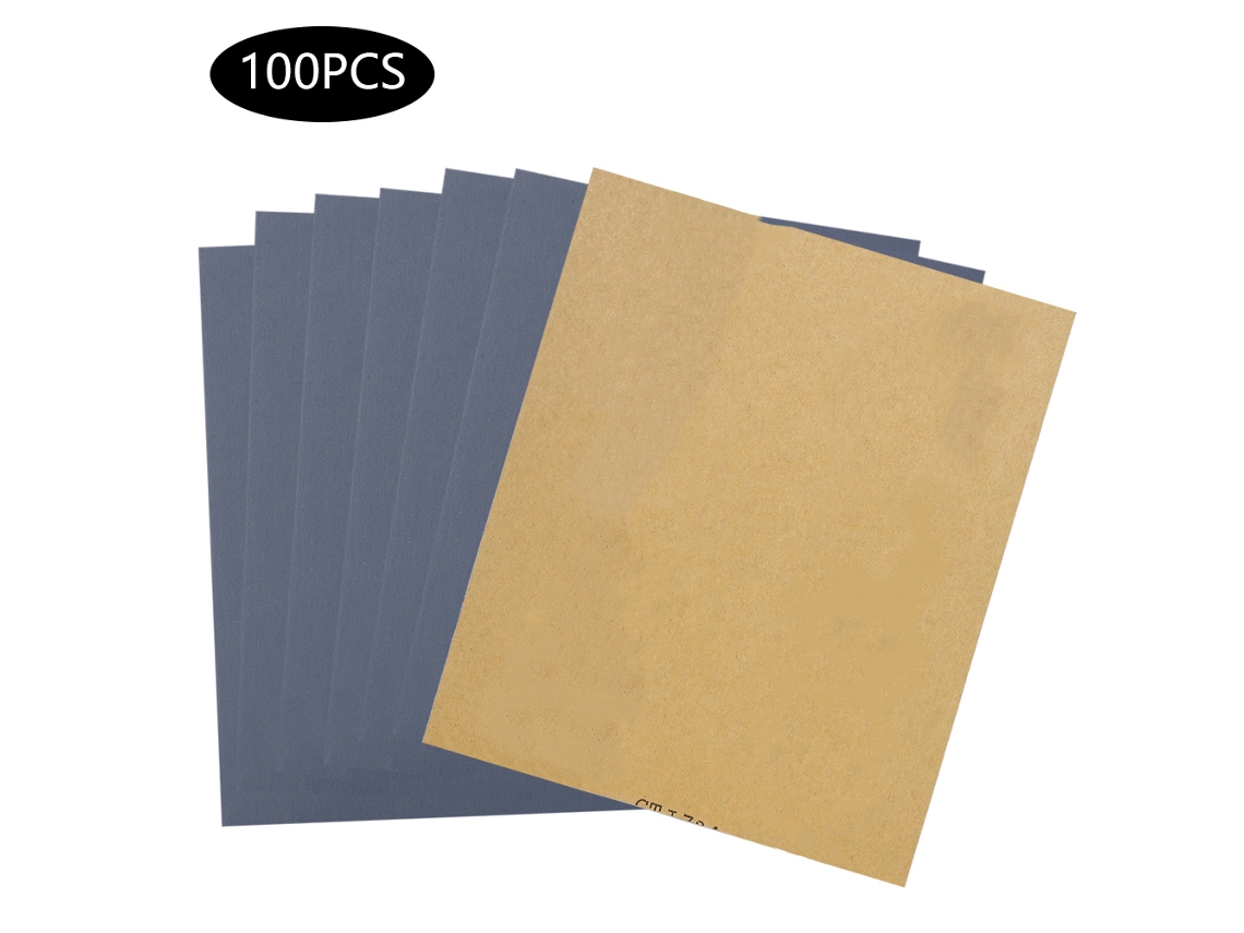 100 Hojas De Papel De Lija P1000 Para Uso En Seco Y Húmedo, Papel De Lija Abrasivo Resistente Al Agua.