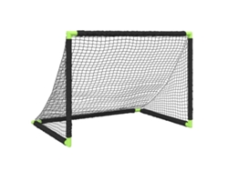Portería de fútbol para niños Vidaxl, poliéster negro (90 x 64 x 64 cm)