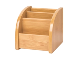 Porta-lápis Madeira Com Múltiplos Compartimentos Organizador De Mesa Para Canetas Lápis E Artigos De Escritório