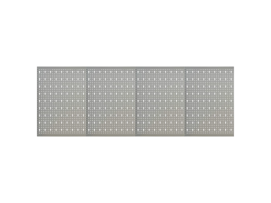 Paneles de pared perforados de acero DKD HOME DECOR (4 unidades, 40 x 58 cm)