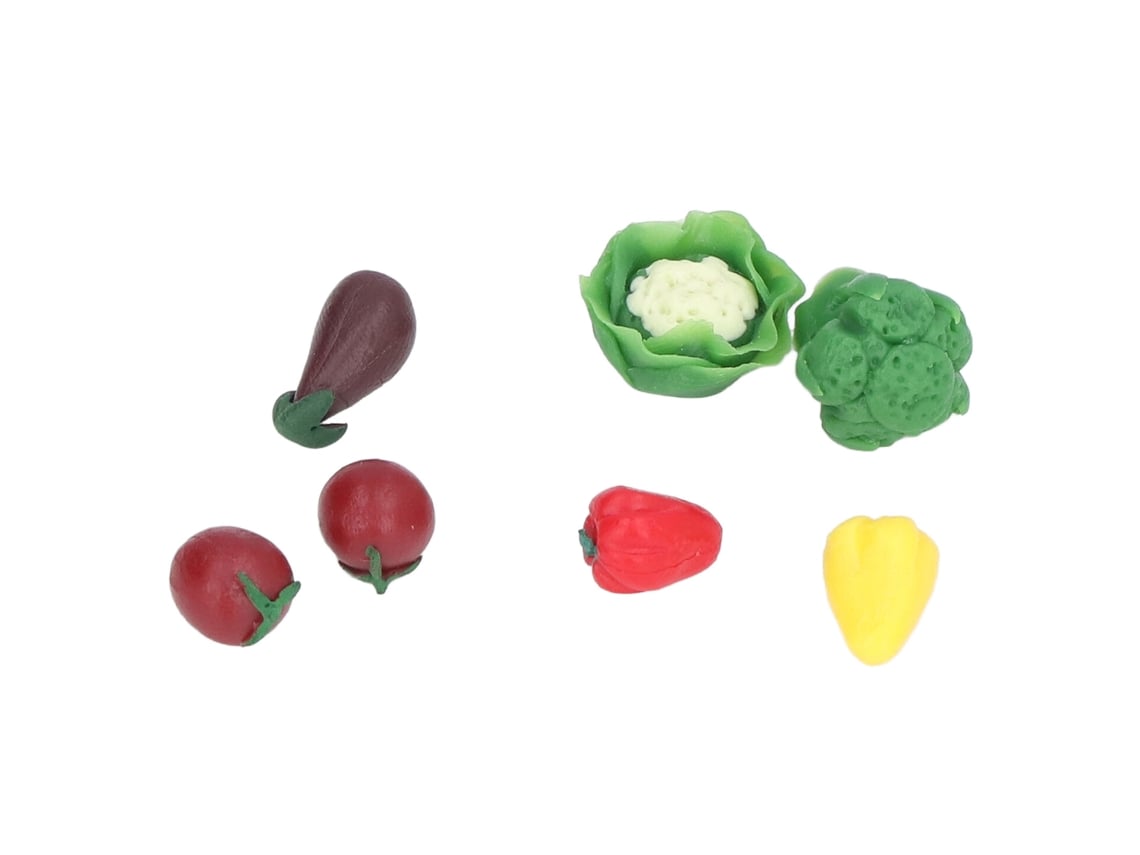 Ats-miniaturas De Comida Vegetal Para Muñecas Juguete De Cocina Realista Juego De Imaginación Para Niños