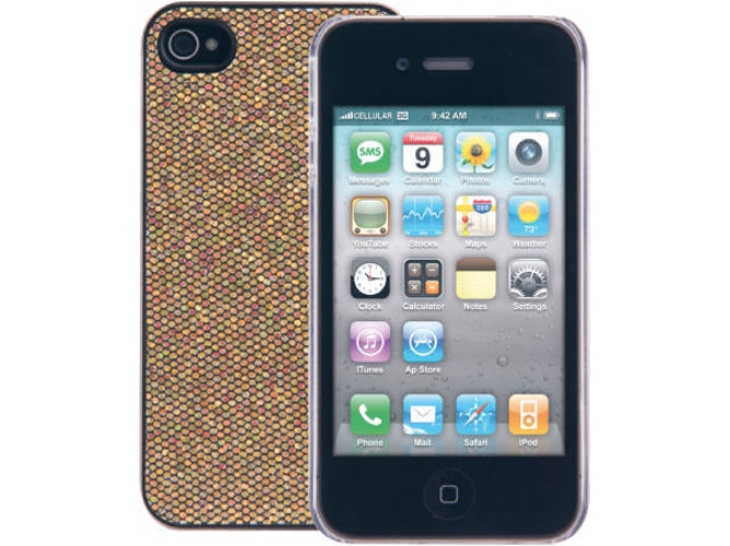 Funda iPhone 4, 4s CELLULARLINE Glitter Dorado