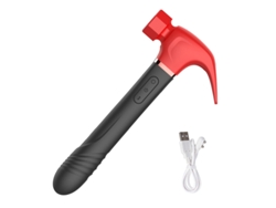 Vibrador telescópico de succión 4 en 1, dispositivo de masturbación femenina (negro rojo) YIZHOOD