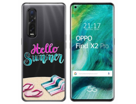 Carcasa Oppo Find X2 Pro TUMUNDOSMARTPHONE Dibujos Transparente