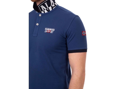 Polo de Hombre NAPAPIJRI Algodón Azul (XL)