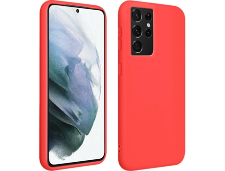 Funda Samsung Galaxy S21 Ultra AVIZAR BACK-FAST-RD-S21U Rojo