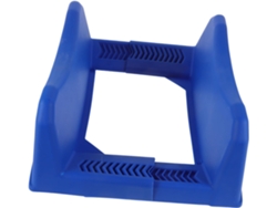 Soporte Azul Estable Para Exhibir Neumáticos, Con Plataforma De Plástico Antideslizante.