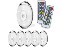 Luces Led Para Armarios Con Batería, Brillo Ajustable Y Mando A Distancia, Regalo Ideal.