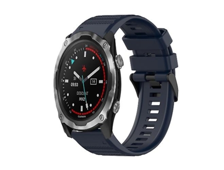 Correa Smartwatch Para Garmin Descent Mk 2 26Mm Azul Marino VENISYMLIS