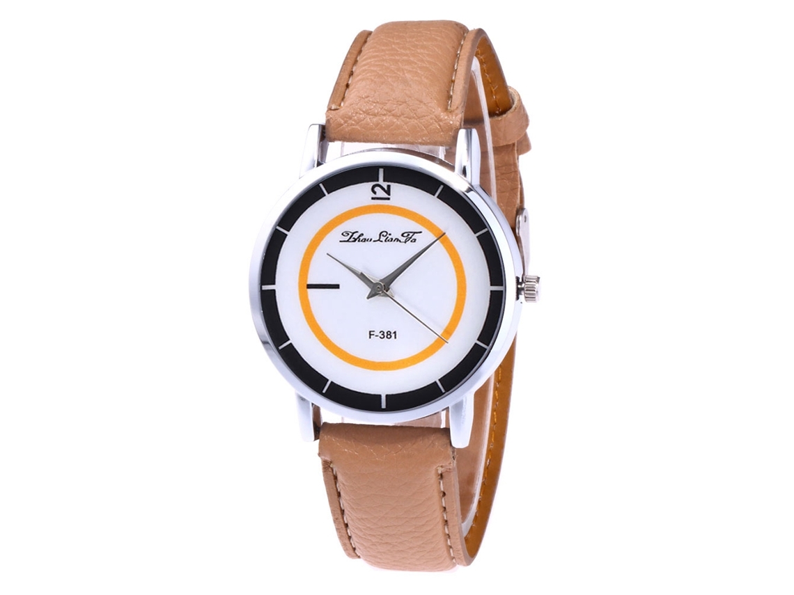 Reloj De Pulsera De Cuarzo Para Mujer Zhoulianfa, Color Beige, Modelo F381-a