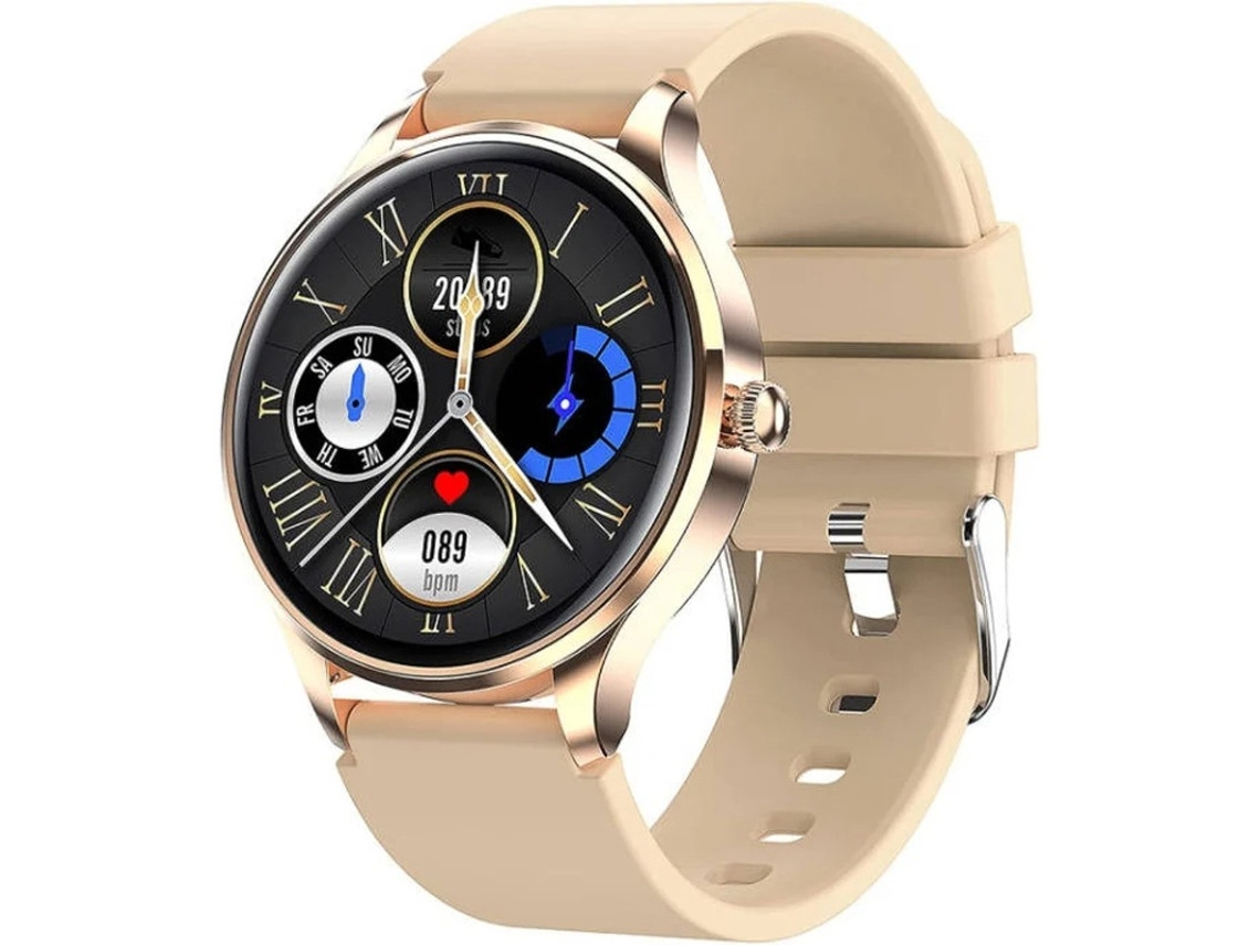 Pulsera inteligente Yizhood de 1,1 pulgadas, resistente al agua IP68, reloj deportivo inteligente con monitor de actividad física (dorado)