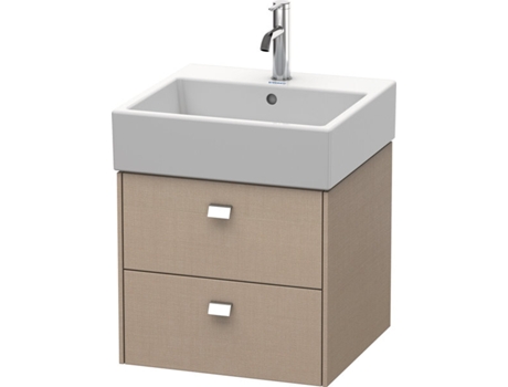 Mueble bajo encimera DURAVIT Brioso 48,4 x 45,9 cm 2 cajones incl. hueco para sifón y delantal para lavabo Vero Air 235050