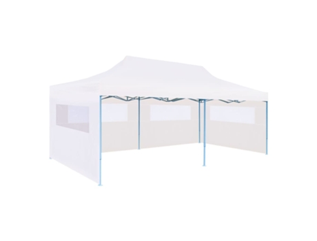 MAISON EXCLUSIVE Carpa plegable Pop-up con paredes laterales acero gris 3x6 m