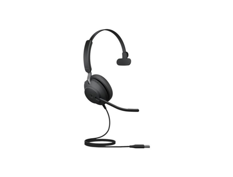 Auriculares - Con cable - Usb-A - Jabra - Jabra Evolve2 40 Se Ms Mono - Auriculares - In-Ear - Con cable - Usb-A - Aislamiento de acero JABRA