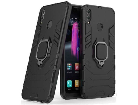 Carcasa Honor 8X Max Military Defender Ring Negro