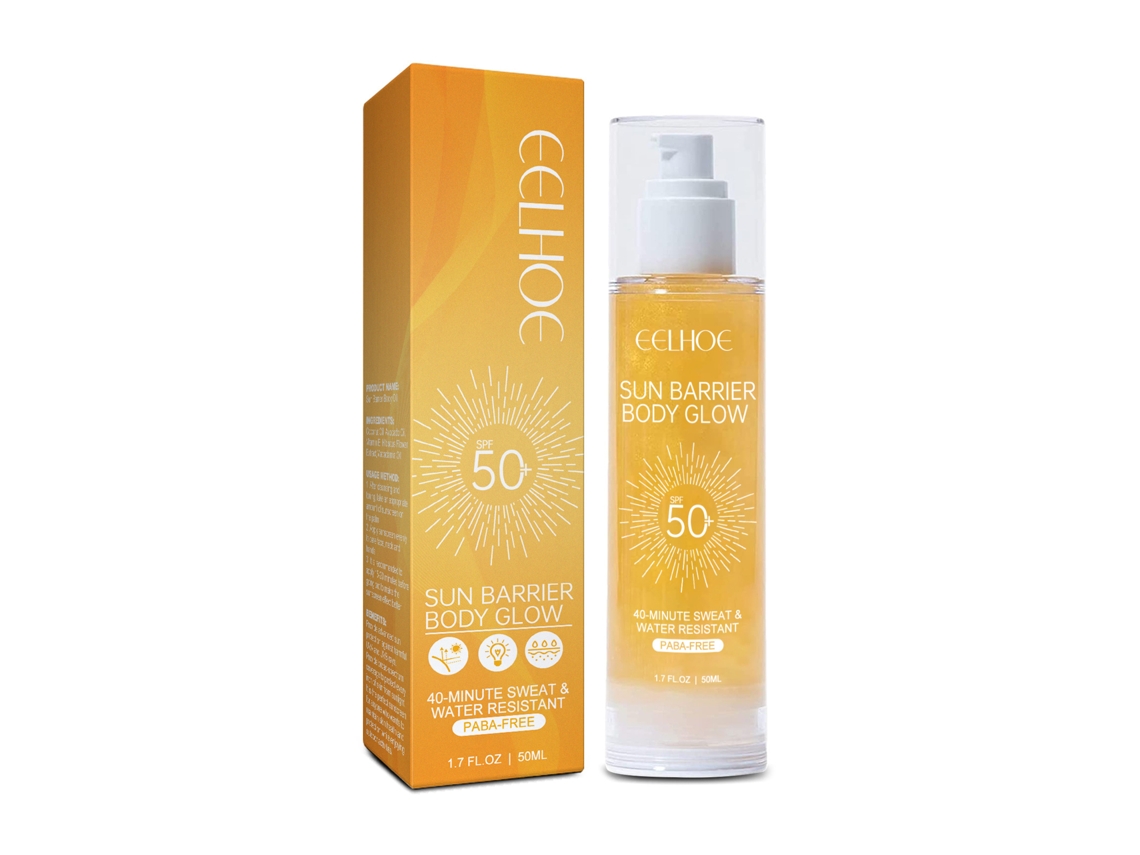 Aceite protector Eelhoe SPF Anti-UV Hidrata la piel sin dejar sensación grasa Refrescante Natural