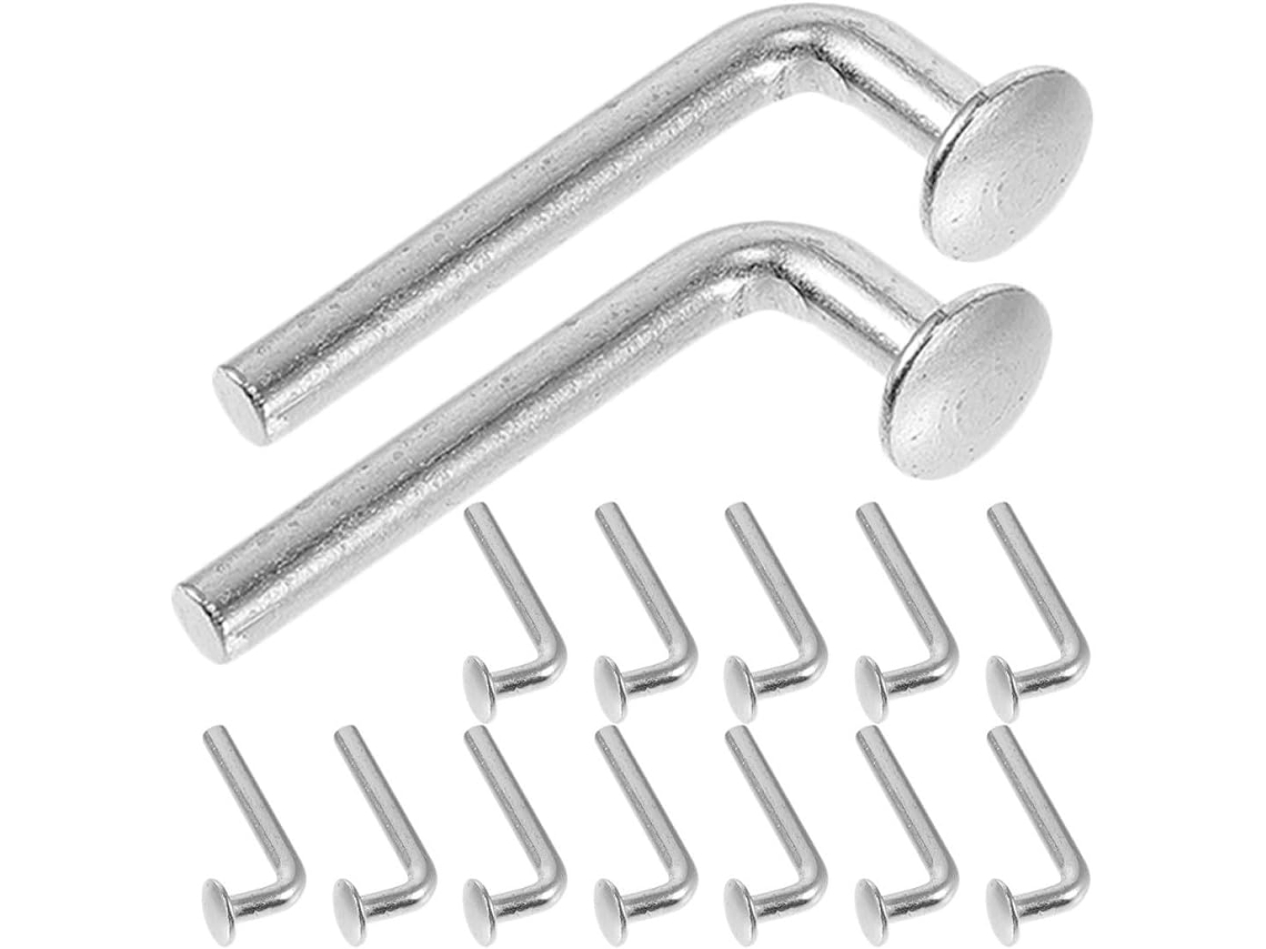 5x47 50 Pernos De Seguridad Galvanizados Para Estanterías De Palets, Tipo L Mm,