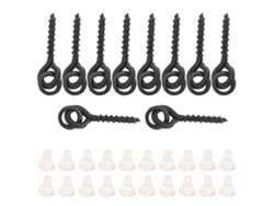 2026rebe-10 Tornillos De Cebo Con 20 Anillos Ovalados Y Stops Para Anclaje, Accesorios De Pesca De Carpa Chod Rig