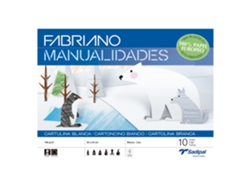 Caderno Trabalhos Manuais FABRIANO A4 Cartolina Branca C/10Fl S0400003