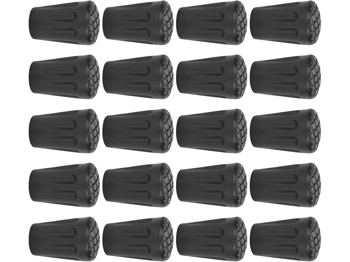 Puntas De Goma Para Bastones, 20 Piezas, Protectores De Virola, Bastón De Senderismo, El