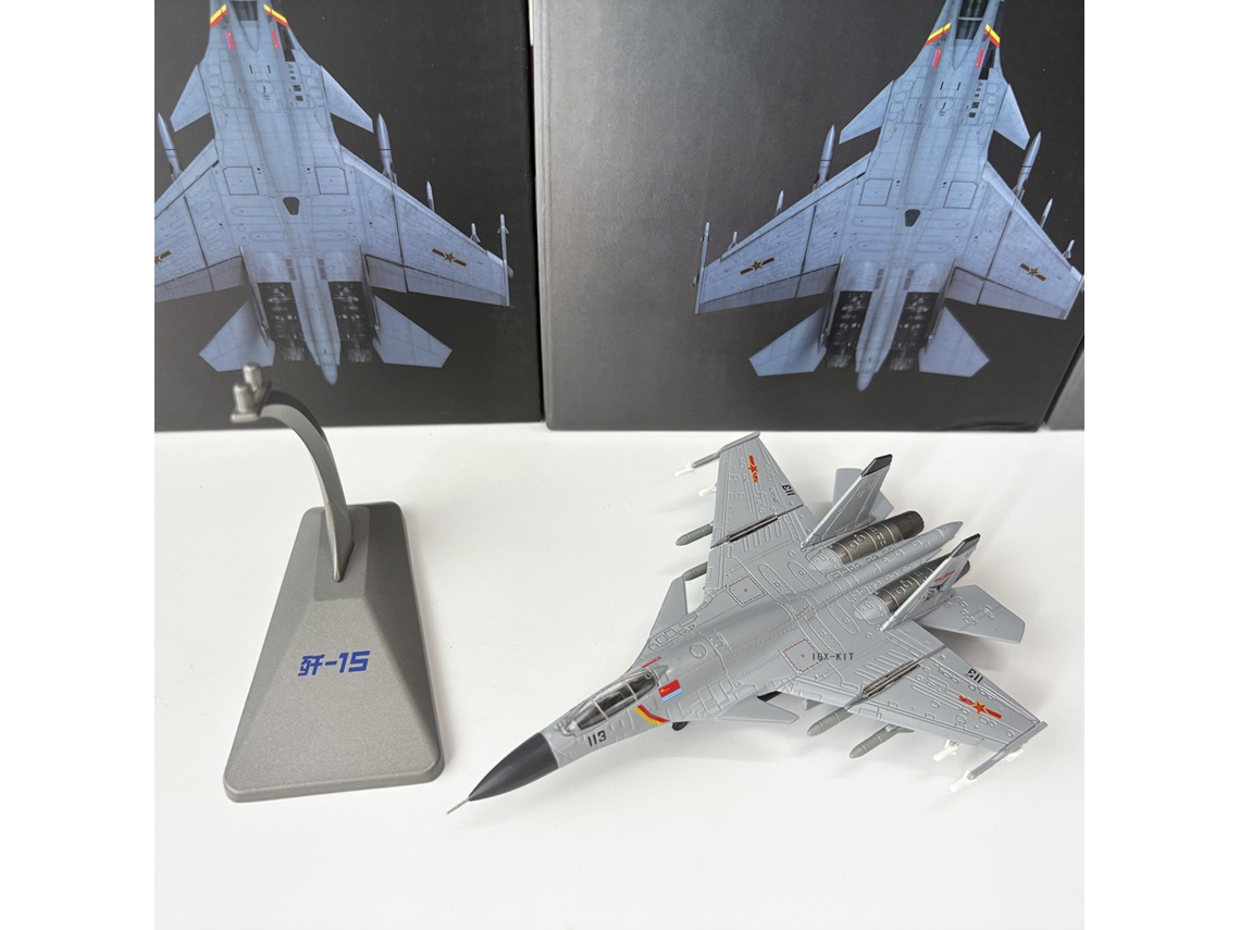 (j15) Modelo De Simulación De Producto Terminado Del Avión De Combate Portaaviones J-15 De Aleación A Escala 1/144