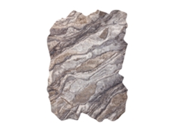 Alfombra Tine 75313B Roca, Piedra - Moderno, Forma Irregular Gris Oscuro / Gris Claro (195 x 290 cm)