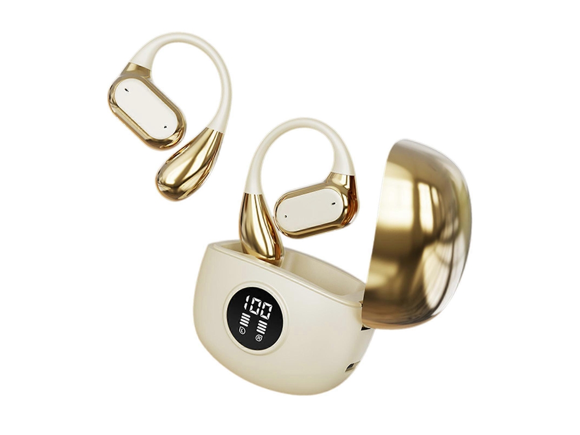PUW0834 Ly Ebike Auriculares deportivos intraaurales Bluetooth con pantalla digital inteligente