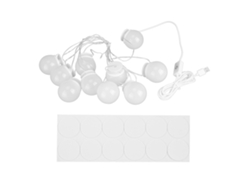 2026-luz De Espejo Led De Pared Con 10 Bombillas Cuerda De Luces Para Maquillaje Diario Y Profesional