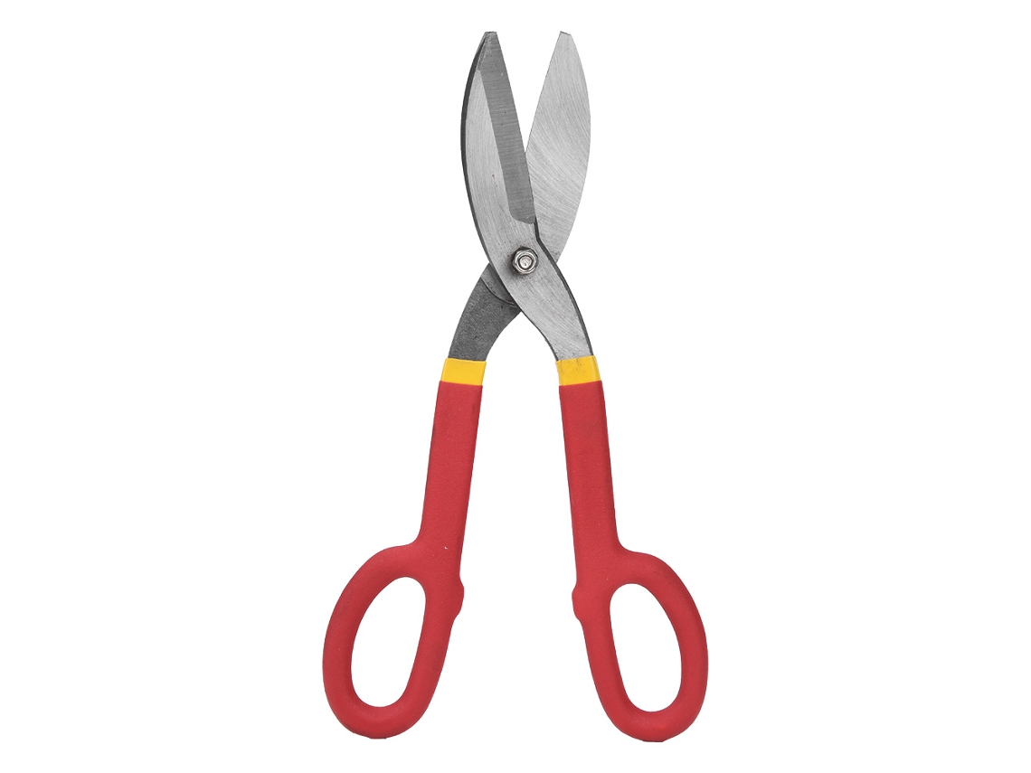 Tesoura De Corte De Ferro Profissional Em Aço De Alto Carbono American Tin Snips De 12 Polegadas