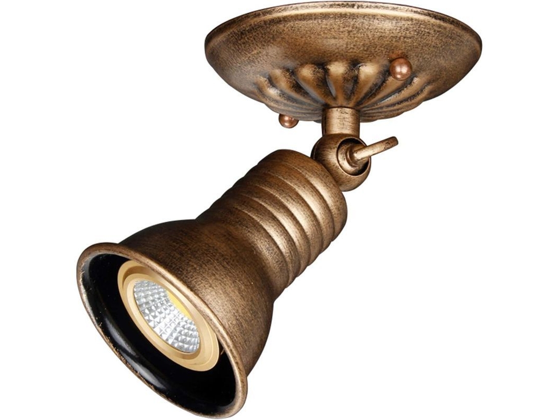 Aplique De Pared Led Retro Industrial Vintage Ajustable Con Base E27, Luz Blanca Cálida De 5w.