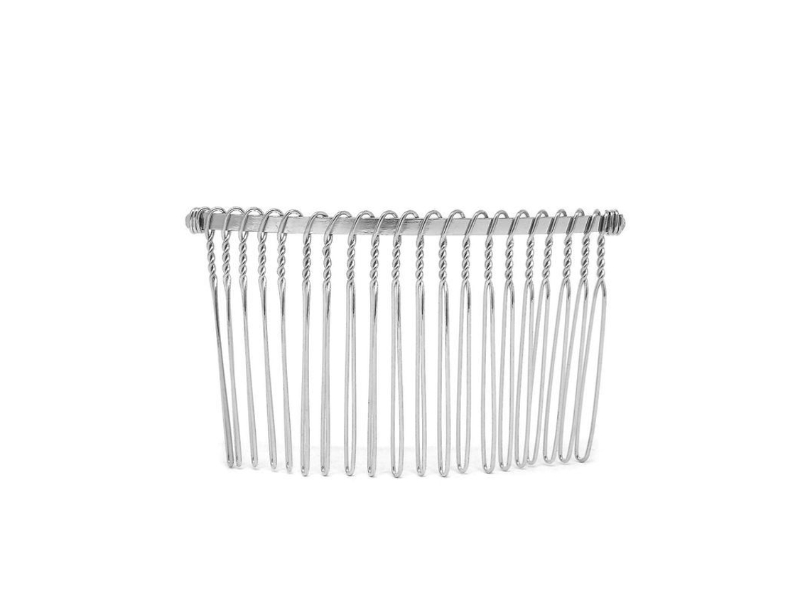 6 Peines Para El Cabello Hechos A Mano Con Alambre De Metal Para Novias (20 Dientes)
