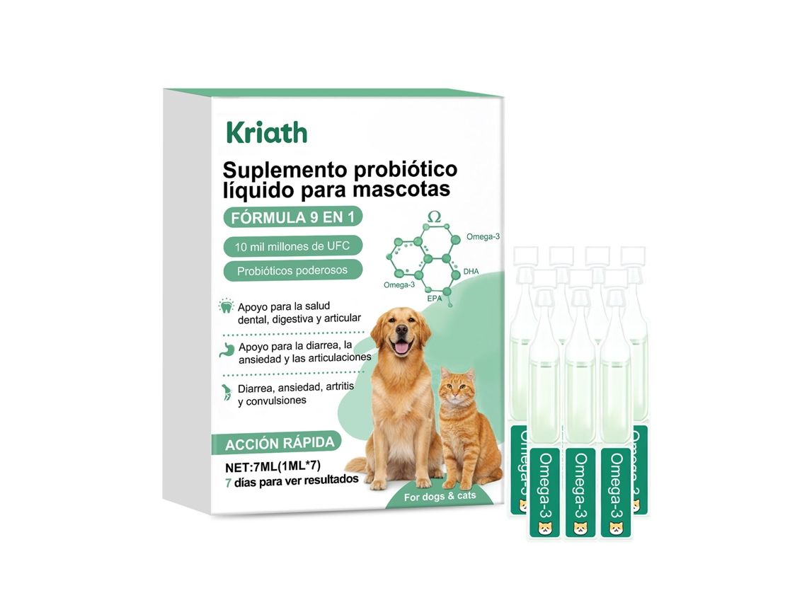 Suplemento probiótico para mascotas