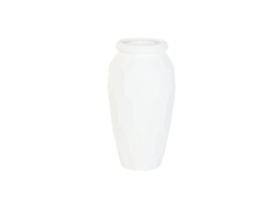 Macetero Magnesia Rugoso Blanco Roto 47x47x61cm