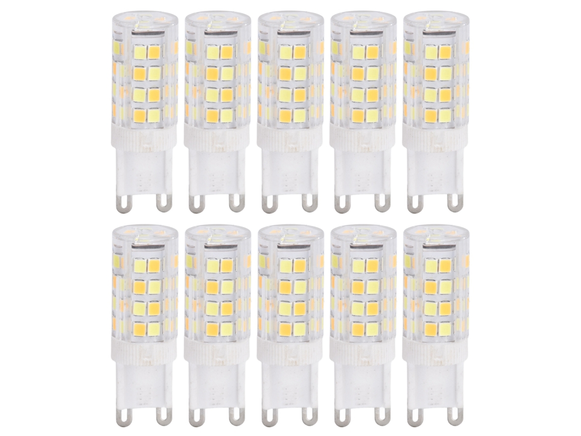 Bombilla LED 2026, 10 unidades, G9, 220 V, cerámica, regulable, reemplazo para bombilla halógena de lámpara de araña.