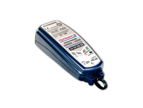 Cargador de Batérias de Motos TECMATE Optimizador Optimate 3 Azul