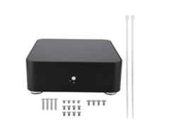 Caja De Ordenador Htpc De Aleación De Aluminio Mini Itx L65 Negro Usb3.0