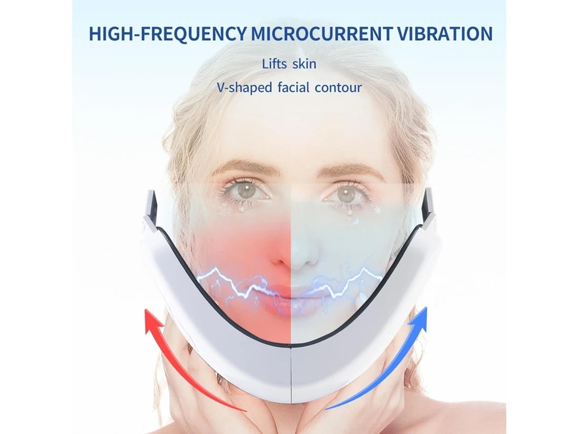 Máquina eléctrica V-Line para eliminar la papada, masajeador facial con 6 modos y 12 intensidades ajustables, Yizhood