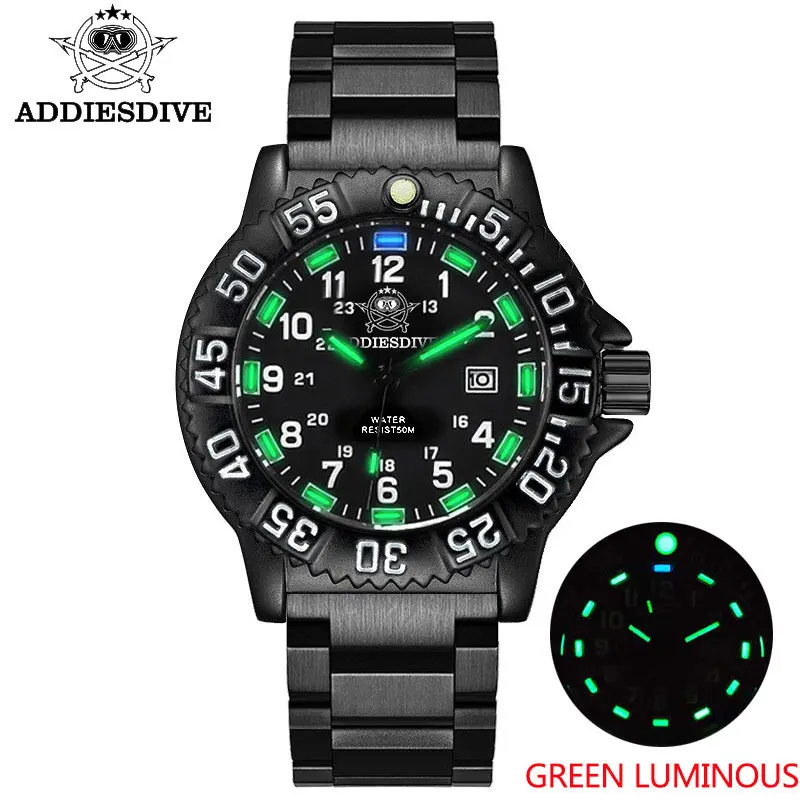 Reloj De Cuarzo Luminoso De Lujo Para Hombre (negro)
