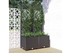 Maceta/Jardinera de Jardín con Enrejado 80X40X136 Cm PP Negro