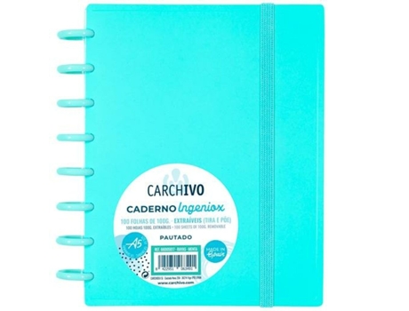 Cuaderno Carchivo Ingeniox A5 Menta 100 Hojas