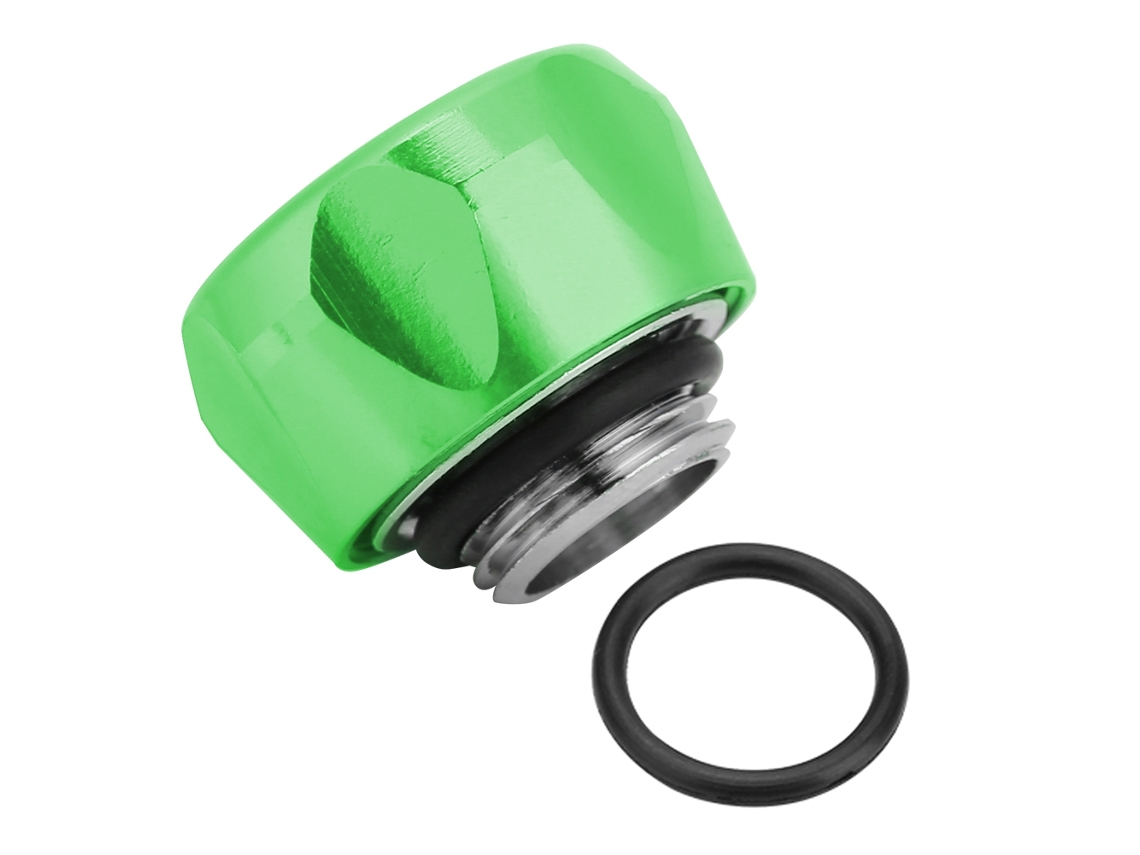 Conector De Compresión De Refrigeración Por Agua Para Tubo Rígido De Acrílico De 14 Mm De Diámetro Exterior Verde