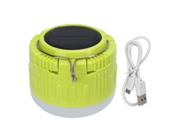 2026-lámpara Led Solar Recargable Con Gancho Amarillo Para Camping Y Tiendas De Campaña
