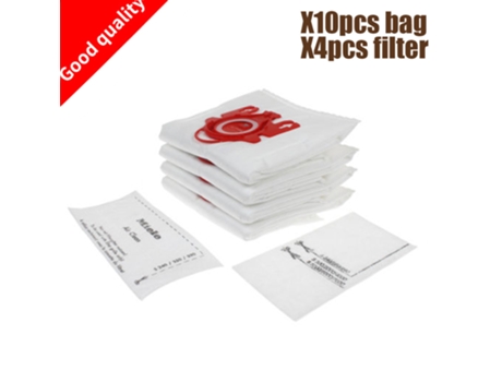 Bolsa para polvo para aspiradora Miele Fjm C1 y C2, tipo sintético, Hoover Hepa, bolsas para polvo con 4 filtros