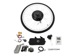 Kit de conversión de bicicleta eléctrica, motor sin escobillas de 1000 W, pantalla LCD, OEM negro