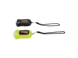 2 Lâmpadas De Mão Com Mola E Solar Portáteis Recarregáveis Leve Preto Verde Para Emergência E Exterior