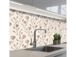 Salpicaderos De Cocina Patrón - Clásico - Rosa 250x80 Cm